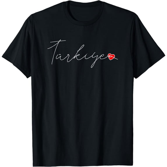 Türkiye Simple Love Turkish Flag Heart on Turkey T-Shirt mens t shirt,black,women,funny,misfits,men,journey,t-shirt