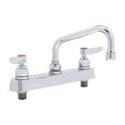 T&s Brass Low Arc Laundry Sink Faucet, Manual, 8" Mount, 2 Hole B-1120