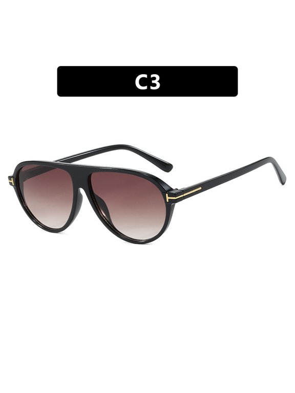 T-shaped small frame aviator sunglasses, new women's fashion sunglasses, trendy and versatile, popular on Instagram and for street photography