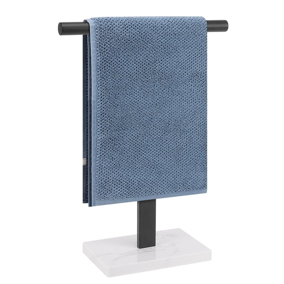 Hand Towel Holder, T-Shape Hand Towel Stand for Bathroom, Hand Towel Rack Bar Standing for Vanity Kitchen Countertop