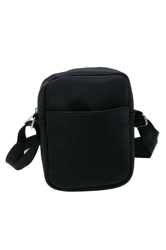 Crossbody Purse Bag Shoulder Messenger Bag for Men and Women,with Inner Pocket ,Diamond Grain Leather,Black