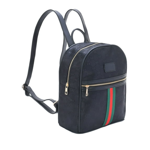 T.sheep Women Backpack PU Leather Shoulders Bag Jacquard Portable Travel Leather Shoulder School Bag