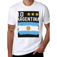 thumbnail image 1 of T-shirt Argentina Flag  Soft Cotton Adult Heat-Transfer Graphic T-Shirt - 180g Breathable Fabric, Unisex Summer Casual Wear with Durable Heat-Printed Design, 1 of 10