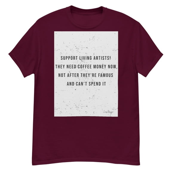 T-shirt Artist Support (Maroon, S)