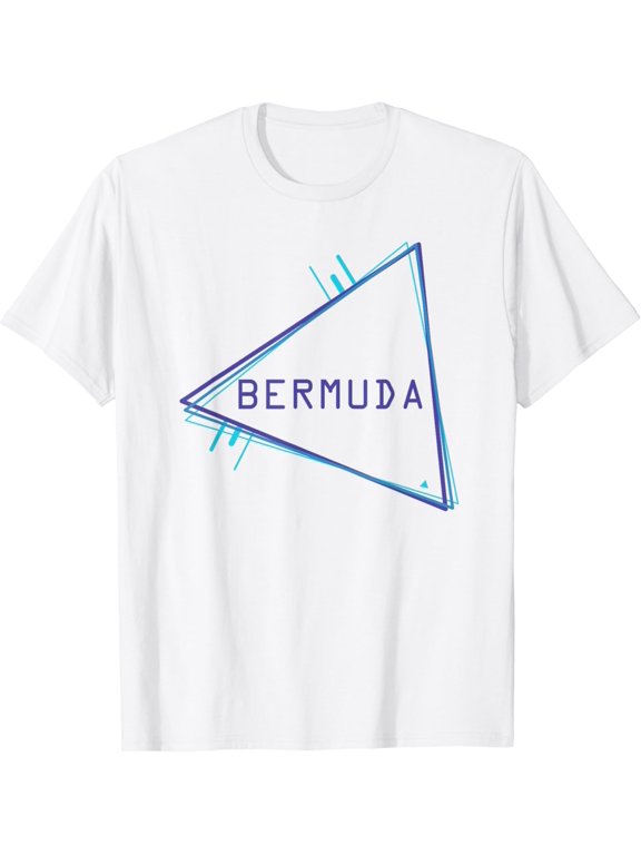 T-shirt Bermuda - Blue Triangle - Souvenir T-Shirt mens t shirt,black,women,funny,misfits,men,journey