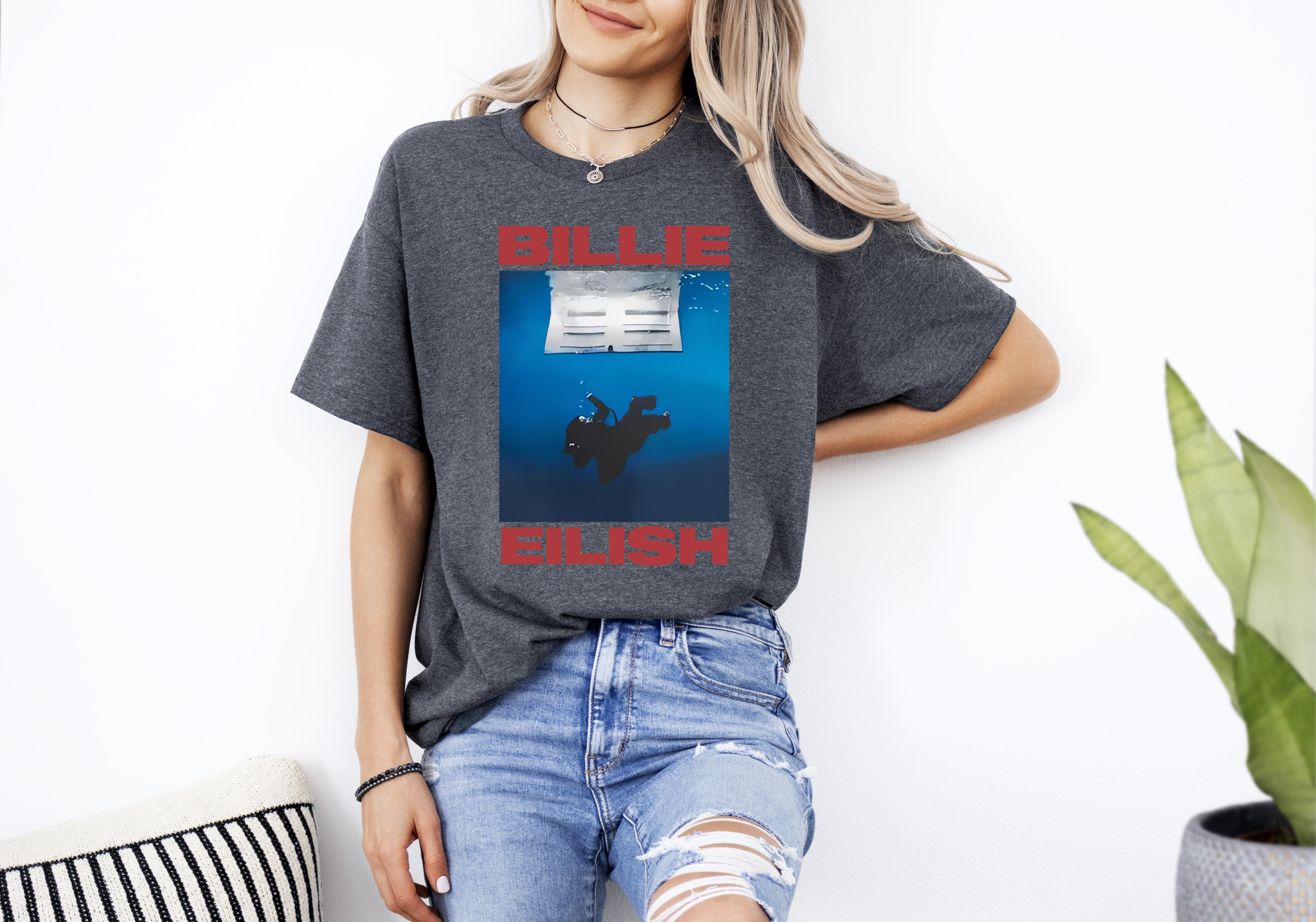 Tshirt Casual, Billie Eilish Hit Me Hard And Soft The Tour Unisex T