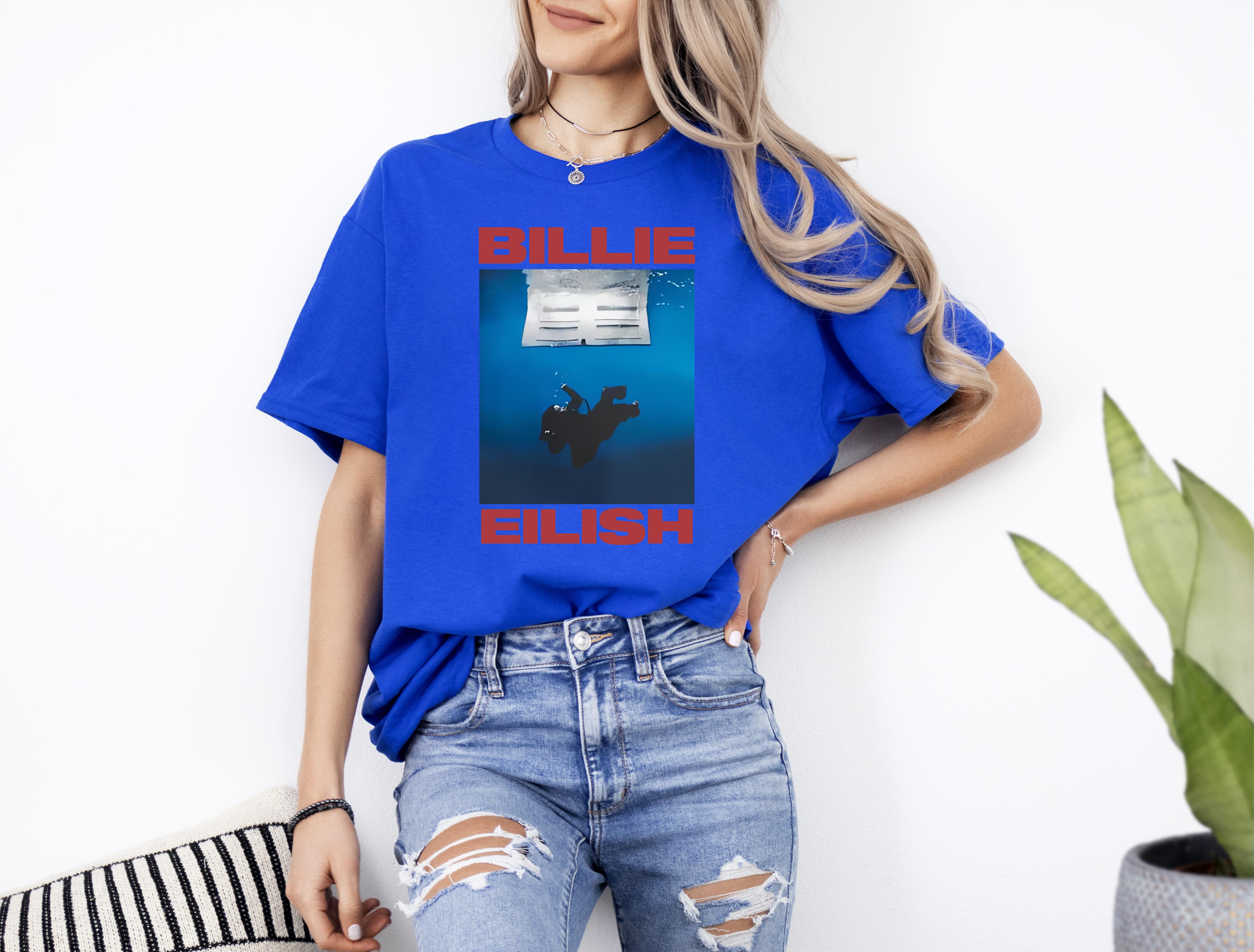 Tshirt Casual, Billie Eilish Hit Me Hard And Soft The Tour Unisex T