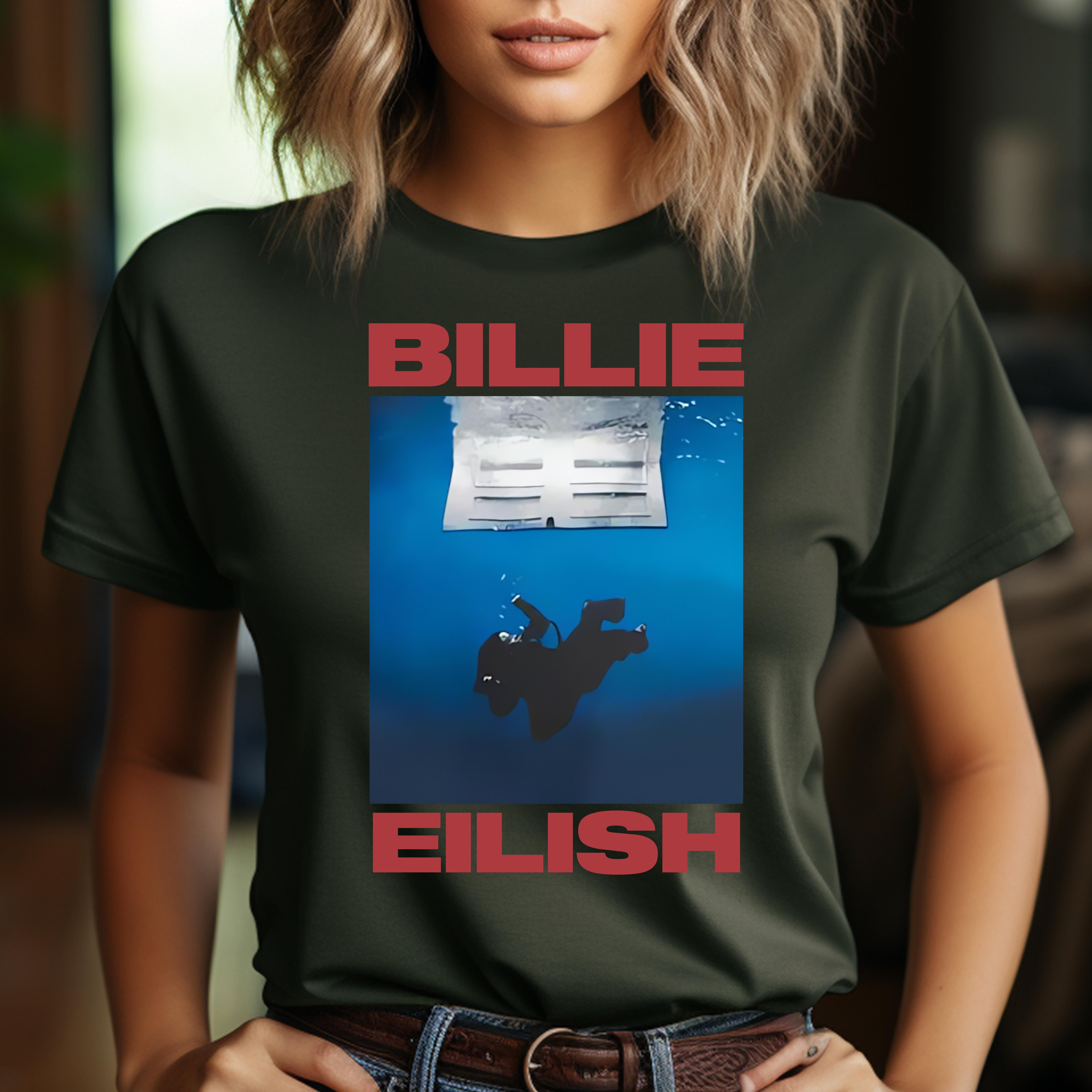 Tshirt Casual, Billie Eilish Hit Me Hard And Soft The Tour Unisex T