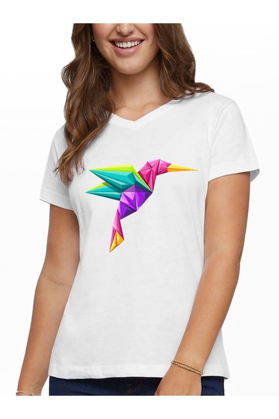 T-shirt Colibri Bird Logo Summer New Products, Cute T-shirts, Sportswear and Casual Women's Wear, Cotton Clothing