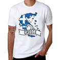thumbnail image 1 of T-shirt Greece Map  Soft Cotton Adult Heat-Transfer Graphic T-Shirt - 180g Breathable Fabric, Unisex Summer Casual Wear with Durable Heat-Printed Design, 1 of 10