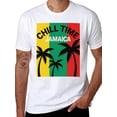 thumbnail image 1 of T-shirt Jamaica Palm Grove  Soft Cotton Adult Heat-Transfer Graphic T-Shirt - 180g Breathable Fabric, Unisex Summer Casual Wear with Durable Heat-Printed Design, 1 of 10