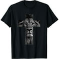 thumbnail image 1 of T-shirt Jesus Cross With Lion Face, Faith In God T-Shirt, 1 of 4