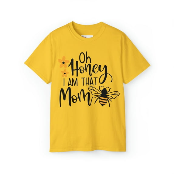 T-shirt, Mama t-shirt, Honey Bee, Tee, Yellow t-shirt