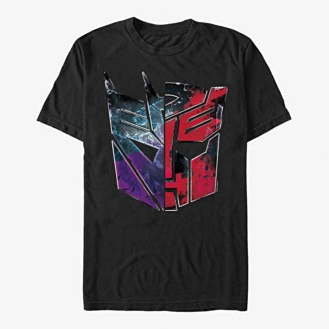 T-shirt Merch Hasbro Transformers - AUTOBOT DECEPTICON SPLIT LOGO ...