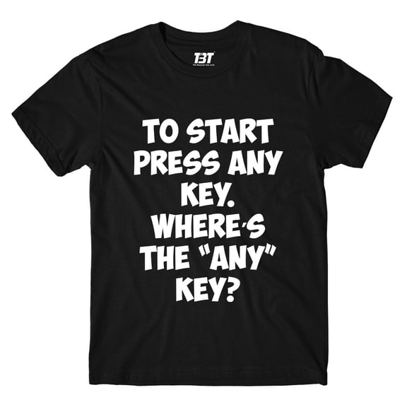 T shirt - Press Any Key