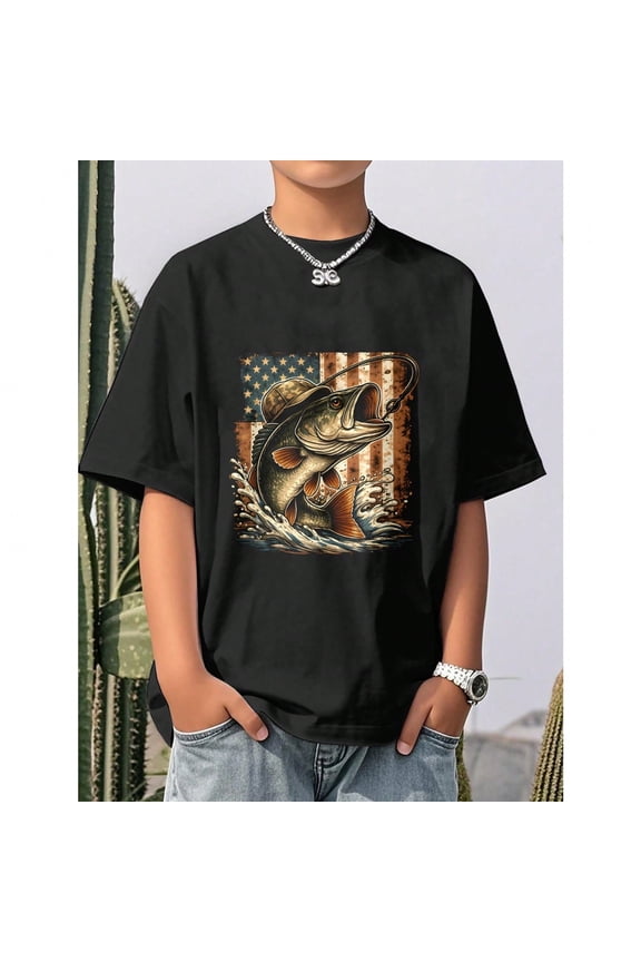 T-shirt Short-sleeved for Children From 7 To 16 Years Old, 100% Pure, Strong Round Neck, Breathable And Cool Fabric, Available In 4 Colors, Perfect For School, Sports and Daily Use