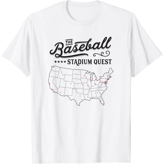 T-shirt The Baseball Stadium Quest T-Shirt mens t shirt,black,women,funny,misfits,men,journey