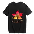 thumbnail image 1 of T-shirt for Mens Womens Tree of The Autumn Cute Scene I Love Autumn Cute Graphic Top Shirt Black 4X-Large, 1 of 5