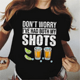 thumbnail image 1 of T-shirts For Women Summer Tee Shirt DON'T WORRY I'VE HAD BOTH MY SHOTS Funny Print Casual Short Sleeve Round Neck Tops T-shirts, 1 of 5