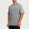 thumbnail image 1 of T-shirts Tops for Men Summer Fashion Cotton Mens Tops Lightweight Moisture Wicking Shirt with Crew Neck Short Sleeves Hiking Running Athletic Wear Gym Training Workout, 1 of 8