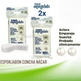 thumbnail image 1 of T.Taio Soap Sponge with Mother of Pearl – Esponjabon Concha Nacar – Exfoliating Glycerin Cleanser, 4.2 oz, 2 Pack, 1 of 11