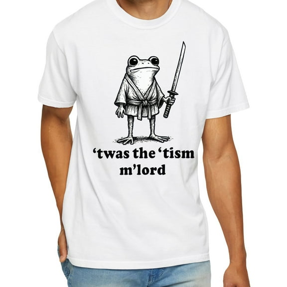 T’was The ‘Tism M’Lord Funny Medieval Knight Frog T-Shirt