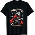 thumbnail image 1 of T'was The 'Tism M'lord Raccoon Graphic Crew Neck Short Sleeve T-Shirts (Men's, Women's), 1 of 4