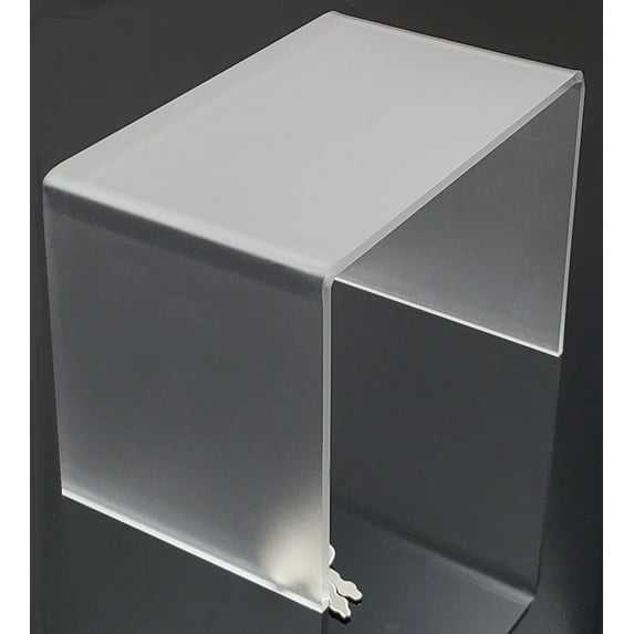 T'z Tagz 10x4x3 Frosted White Single Unit Acrylic Home Decor or Showcase Riser