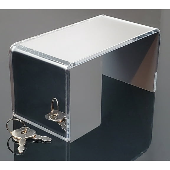 T'z Tagz 10x4x3 Silver Mirror Single Unit Acrylic Home Decor or Showcase Riser