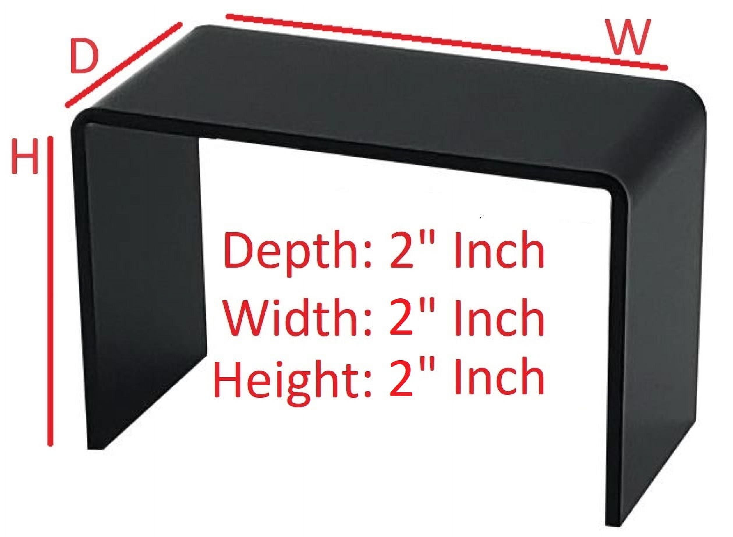 T'z Tagz 2x2x2 Inch Black Acrylic Riser Display Stand New 2 Pack ...