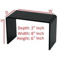 thumbnail image 1 of T'z Tagz 2x8x6 Inch Black Acrylic Riser Display Stand New 2 Pack, 1 of 2
