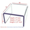 thumbnail image 1 of T'z Tagz 3x3x1.5 Inch Crystal Clear Acrylic Riser Display Stand New 2 Pack, 1 of 5