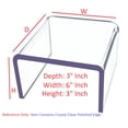 thumbnail image 1 of T'z Tagz 3x6x3 Inch Crystal Clear Acrylic Riser Display Stand New 2 Pack, 1 of 9