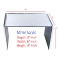 thumbnail image 1 of T'z Tagz 3x6x3 Inch Mirror Acrylic Riser Display Stands New 2 Pack, 1 of 6