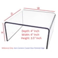 thumbnail image 1 of T'z Tagz 4x4x3.5 Inch Crystal Clear Acrylic Riser Display Stand New 2 Pack, 1 of 9