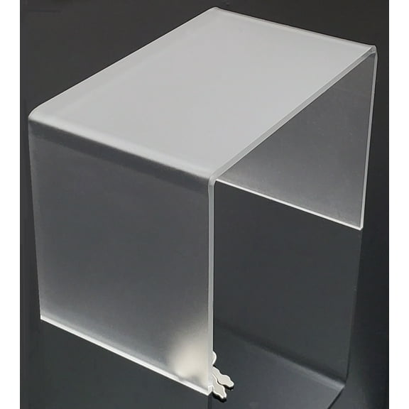 T'z Tagz 4x4x3 Frosted White Single Unit Acrylic Home Decor or Showcase Riser