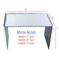 thumbnail image 1 of T'z Tagz 4x4x3 Inch Mirror Acrylic Riser Display Stands New 2 Pack, 1 of 6