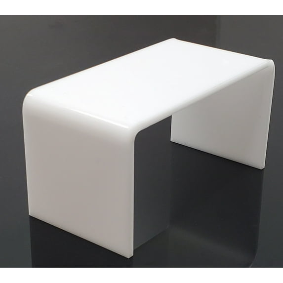 T'z Tagz 5x4x4.5 White Single Unit Acrylic Home Decor or Showcase Riser