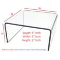 thumbnail image 1 of T'z Tagz 5x5x2 Inch Crystal Clear Acrylic Riser Display Stand New 2 Pack, 1 of 9