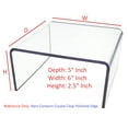 thumbnail image 1 of T'z Tagz 5x6x2.5 Inch Crystal Clear Acrylic Riser Display Stand New 2 Pack, 1 of 9