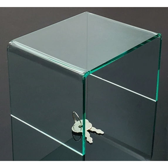 T'z Tagz 6x6x4.5 Glass Green Multi-Use Single Unit Acrylic Showcase Risers