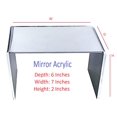thumbnail image 1 of T'z Tagz 6x7x2 Inch Mirror Acrylic Riser Display Stands New 2 Pack, 1 of 6