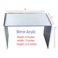 thumbnail image 1 of T'z Tagz 6x7x5.5 Inch Mirror Acrylic Riser Display Stands New 2 Pack, 1 of 6