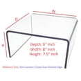 thumbnail image 1 of T'z Tagz 6x8x7.5 Inch Crystal Clear Acrylic Riser Display Stand New 2 Pack, 1 of 10