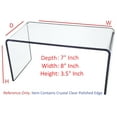 thumbnail image 1 of T'z Tagz 7x8x3.5 Inch Crystal Clear Acrylic Riser Display Stand New 2 Pack, 1 of 10