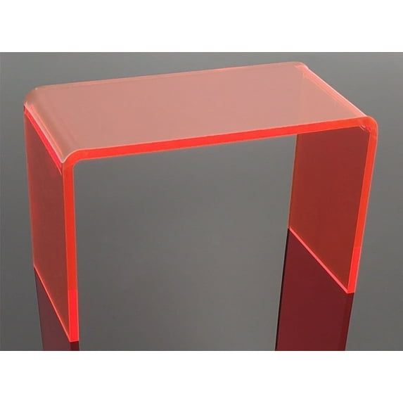 T'z Tagz 8x5x3.5 Neon Red Single Unit Acrylic Home Decor or Showcase Riser