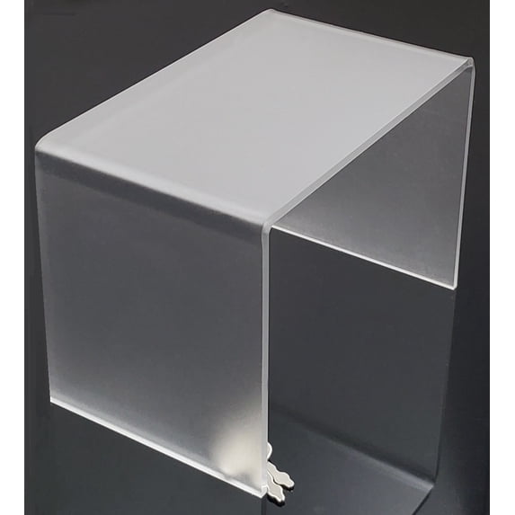 T'z Tagz 9x4x5.5 Frosted White Single Unit Acrylic Home Decor or Showcase Riser