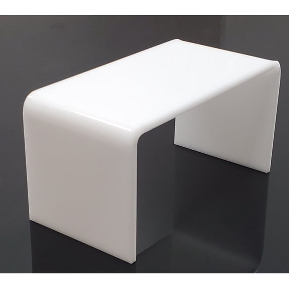 T'z Tagz 9x6x5.5 White Multi-Use Single Unit Acrylic Showcase Risers