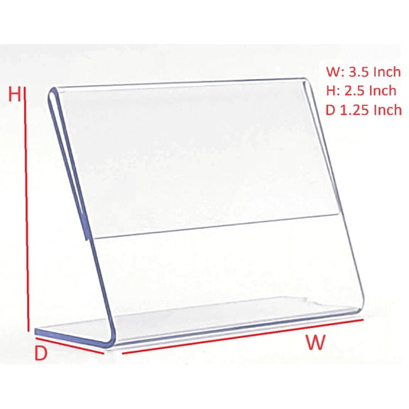 T'z Tagz Brand New Clear 3.5x2.5 Slanted Sign Holder Framing Display Stand