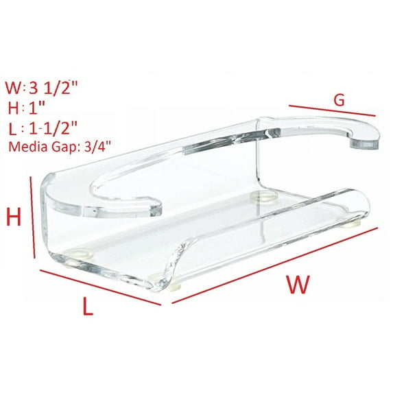 T'z Tagz Clear Acrylic Custom-made Business Card Holders Display Stand 2 pack